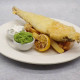 FRESHLY BATTERED LINE-CAUGHT COD & CHIPS